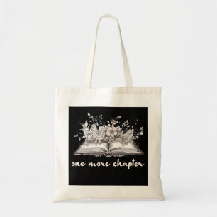 Tote Bag Un livre de plus avec des fleurs 