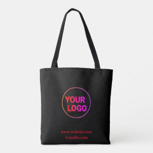 Tote Bag Un logo personnalisé simple et élégant ici compagn