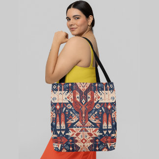 Tote Bag Un motif abstrait dynamique et complexe