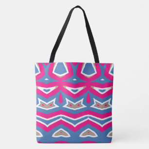 Tote Bag Un motif dynamique et multicolore sans faille four