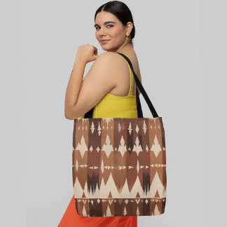 Tote Bag Un motif géométrique transparent avec forme triang