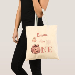Tote Bag Un nom personnalisé est un Pinkoween mignon et eff