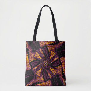 Tote Bag Un ornement carré universel lumineux. Lignes, tach