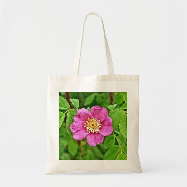 Tote Bag Un Rose sauvage (Devant)