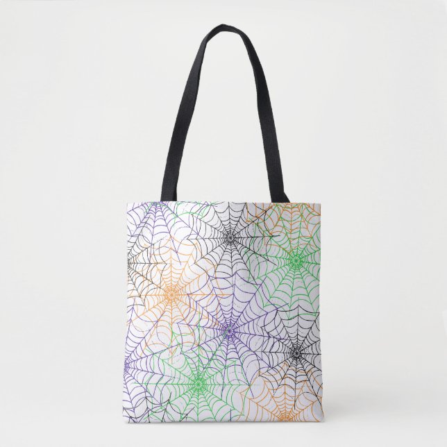 Tote Bag Un simple Motif Web d'Halloween Spider (Devant)