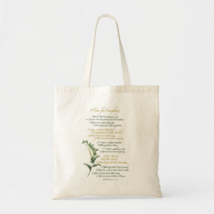 Tote Bag Un temps pour tout - Ecclesiastes 3 : 1-8