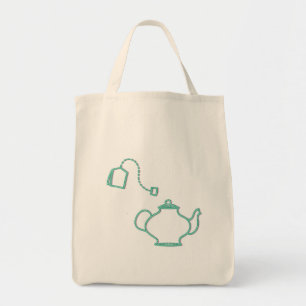 Tote Bag Un thé avec moi Pot et Teabag