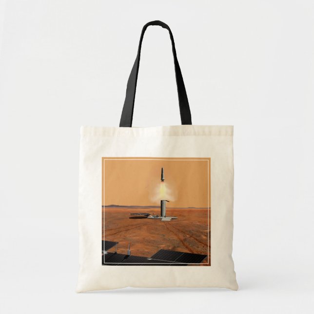 Tote Bag Un Véhicule Ascent Quittant Mars. 2 (Devant)