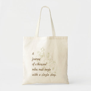 Tote Bag "Un voyage…" Proverbe de zen