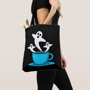 Tote Bag Une coupe de café fumeur fantôme