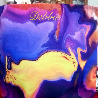 Tote Bag Une explosion de violet et de jaune