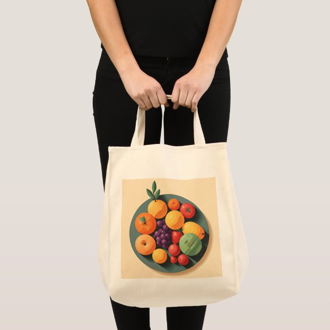 Tote Bag Une Fiesta Fruit Colorée (Devant (produit))