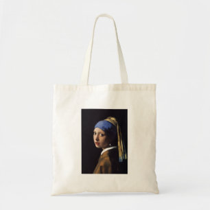 Tote Bag Une fille avec une perle à oreille peinture de Ver