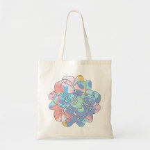 Une fleur faite de taches de peinture