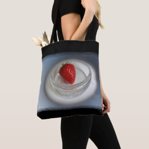 Tote Bag Une fraise dans une tasse