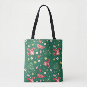 Tote Bag Une histoire de Noël   Motif d'icône de Noël