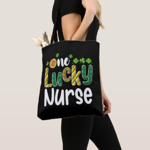 Tote Bag Une infirmière chanceuse à la Saint-Patrick
