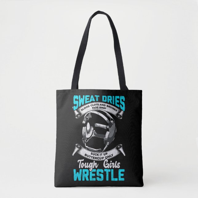 Tote Bag Une jeune fille lutteuse bruit une sportive (Devant)