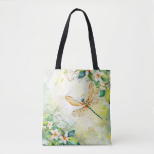 Tote Bag Une libellule de printemps