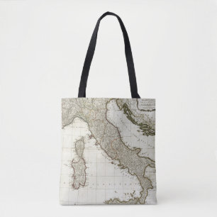 Tote Bag Une nouvelle carte de l'Italie avec les îles de l