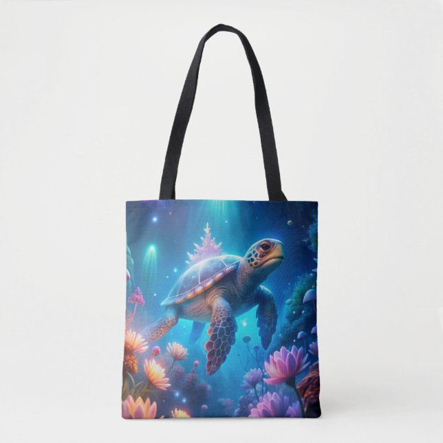 Tote Bag Une tortue (Devant)