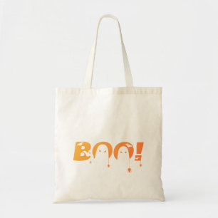 Tote Bag Une typographie effrayante et mignonne avec des ch