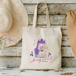 Tote Bag Unicorn Cadeaux de fête d'anniversaire Couleurs ar