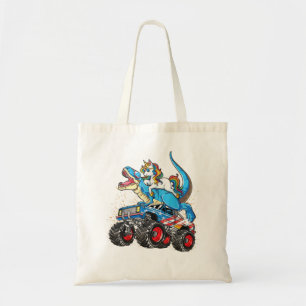 Tote Bag Unicorn équitation T rex Monster Truck Boys Girls