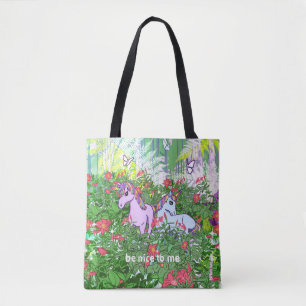 Tote Bag Unicorn Garden Fourre-tout