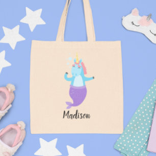 Tote Bag Unicorn Sirène Caractère mignon Enfants Amusants