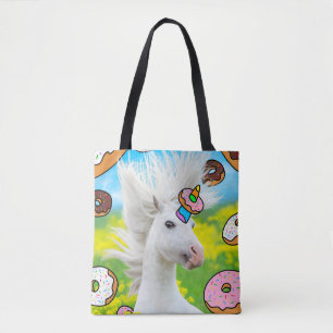 Tote Bag Unicorne avec des beignets