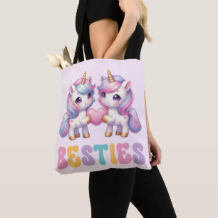 Tote Bag Unicorne Besties Meilleurs Amis Pour Toujours