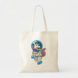 Tote Bag Unicorne en tant qu'astronaute dans l'espace