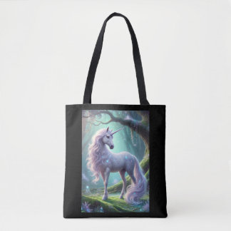 Tote Bag Unicorne enchantée dans la forêt mystique