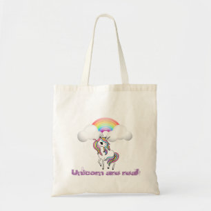 Tote Bag Unicorne magique, Arc-en-ciel