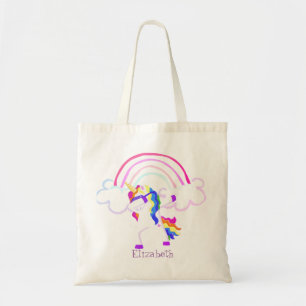 Tote Bag Unicorne magique cool tendance, Arc en ciel