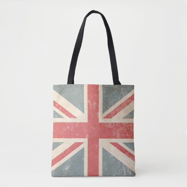 Tote Bag Union Jack britannique en détresse (Devant)