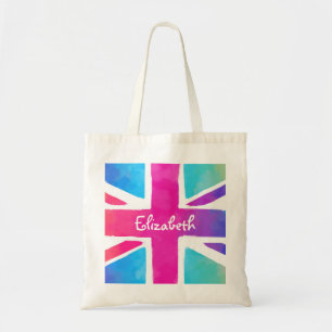 Tote Bag Union Jack Flag à Bright Watercolors