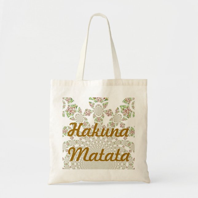 Tote Bag Unique Hakuna Matata Design : Vibes sereines (Devant)