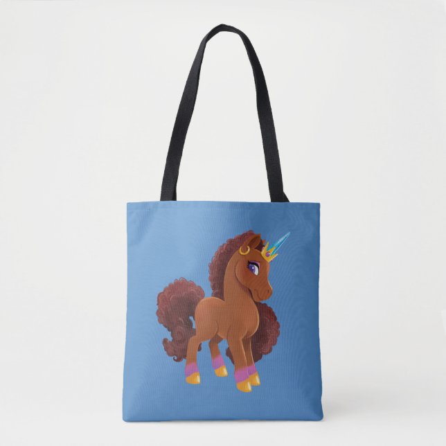 Tote Bag Unique la licorne debout Fière (Devant)