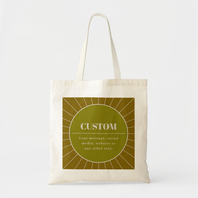 Tote Bag Unique Modèle de conception modifiable inspiré par (Devant)
