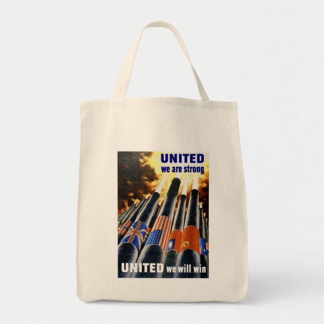 Tote Bag Unis Nous sommes forts (Devant)