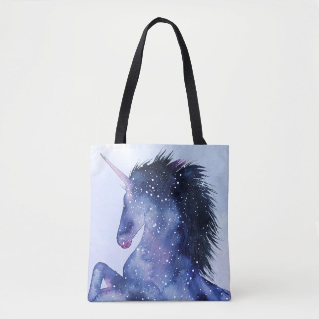 Tote Bag Univers de licorne - cosmique (Devant)