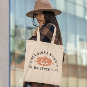 Tote Bag Université Retro Orange Halloween
