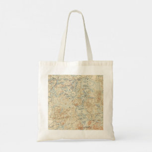Tote Bag Upper Saranac Lake Détail de l'ancienne carte topo