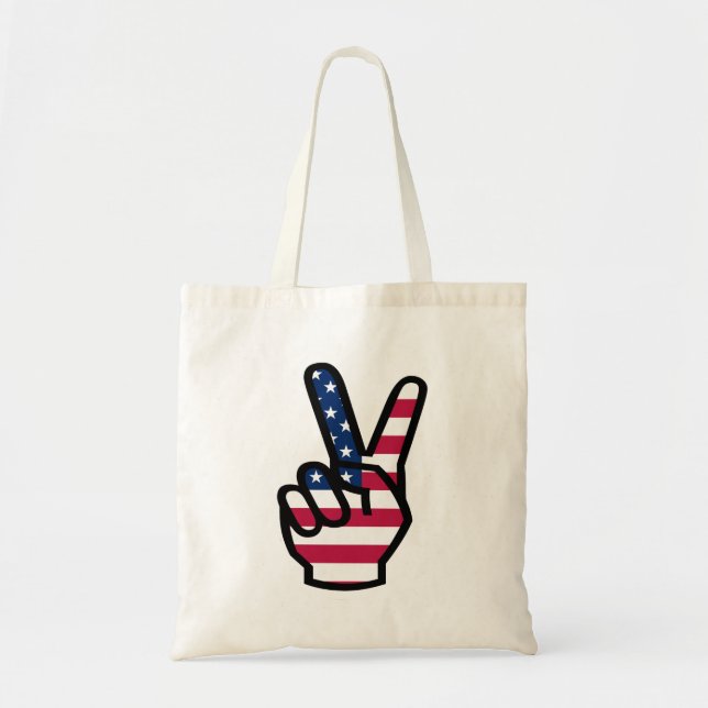 Tote Bag US Victory Sign (Devant)