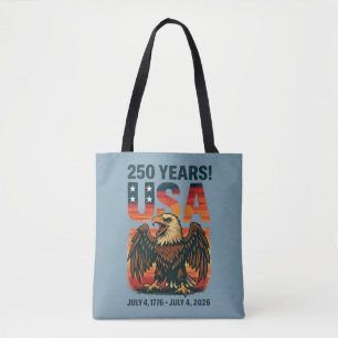 Tote Bag USA 250 Years - Patriotic Bald Eagle 4 juillet 202