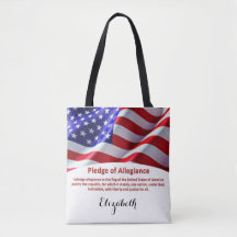 USA Drapeau et engagement d'allégeance Fourre-tout
