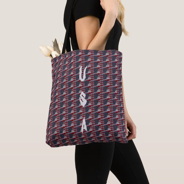 Tote Bag USA Home for Christmas Joyeux Holidays (De près)