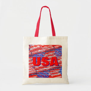 Tote Bag USA patriotic country flag